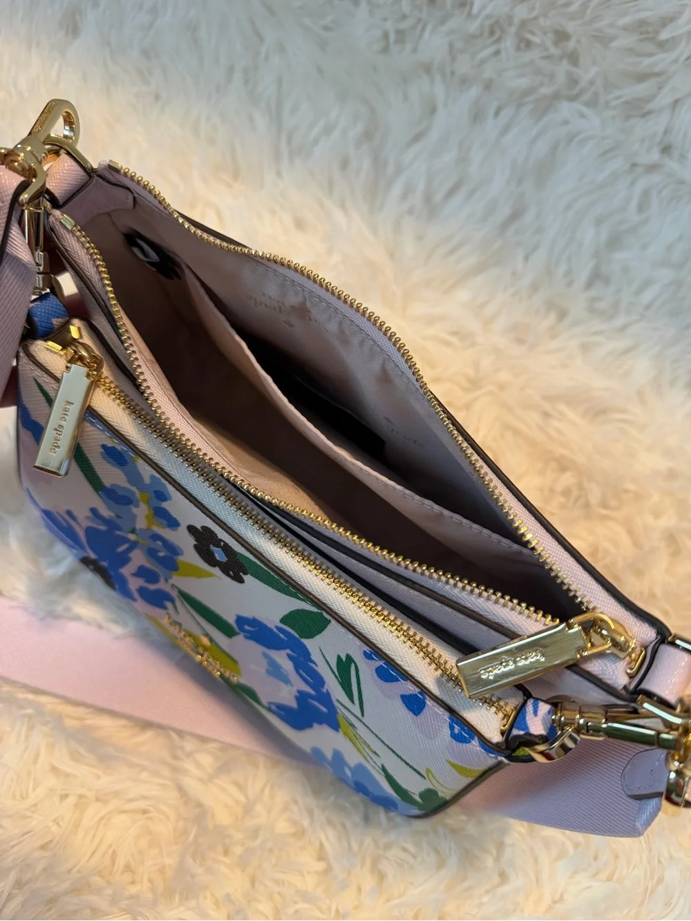 Kate Spade Festival Floral Duo Crossbody Cream/Multicolor - Picture 4 of 13